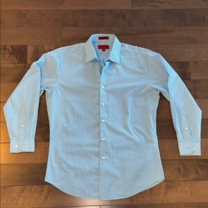 Bergamo New York Blue Checkered Shirt M
